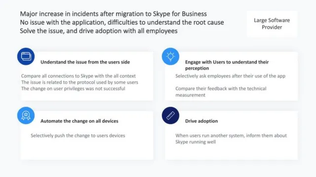 Product / solution slide 9 from Nexthink