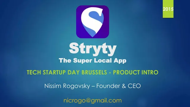 Stryty pitch deck cover