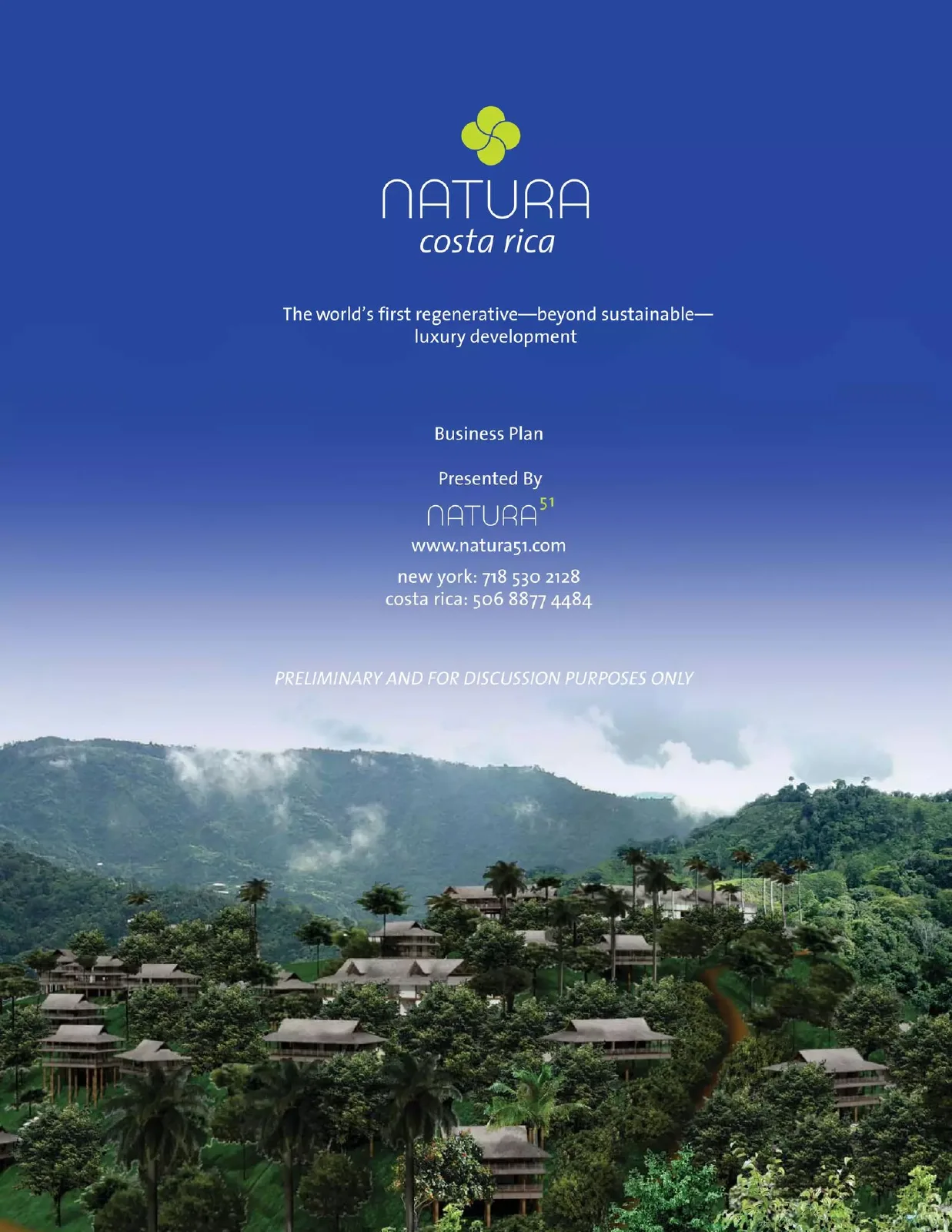 Natura Costa Rica pitch deck slide