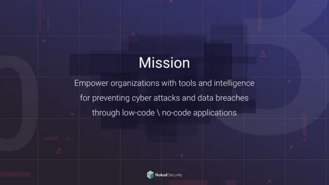 Vision slide 10 from Nokod Security