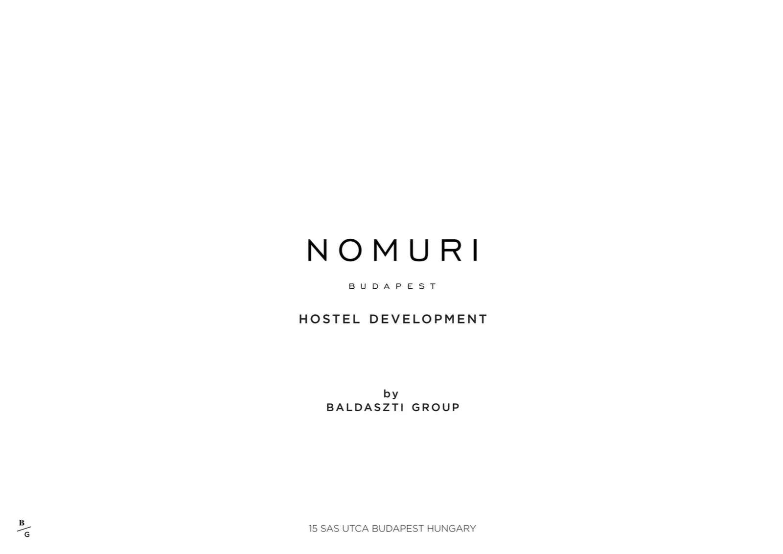 Nomuri Hostel pitch deck slide