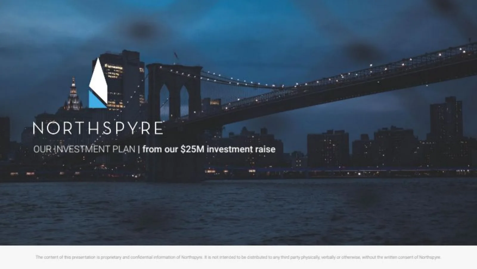 Northspyre pitch deck slide