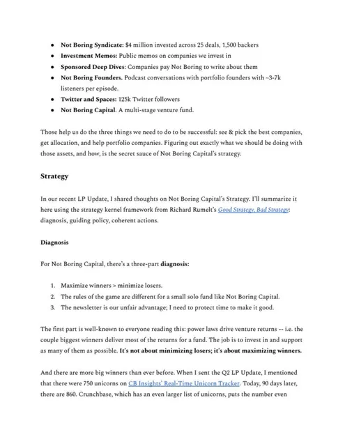 Company overview slide 4 from Not Boring Capital Fund II