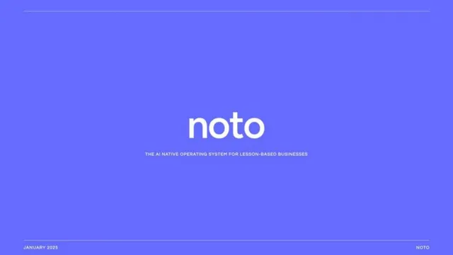 Noto pitch deck cover