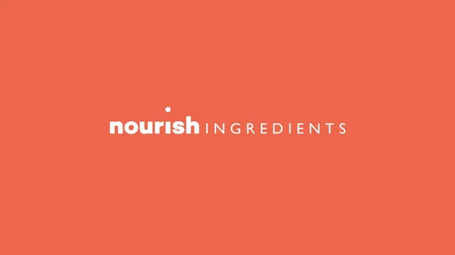 Nourish Ingredients pitch deck cover