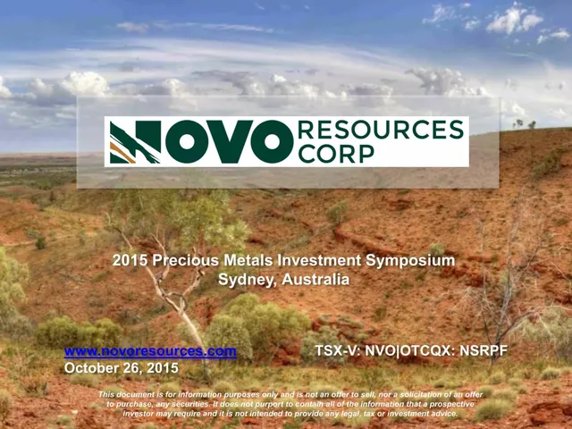 Novo Resources Corp. pitch deck cover