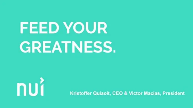 Nui Cookies pitch deck cover