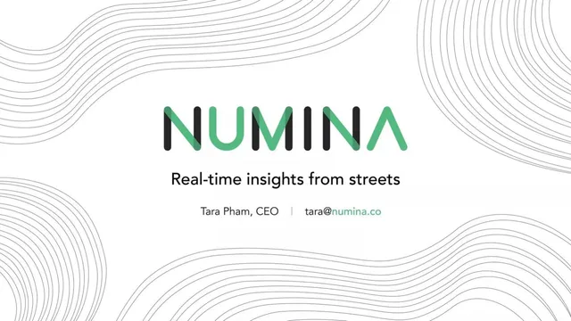 Numina pitch deck cover