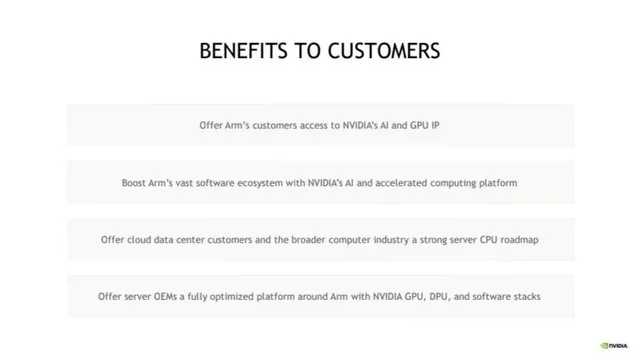 Product / solution slide 11 from Nvidia × Arm