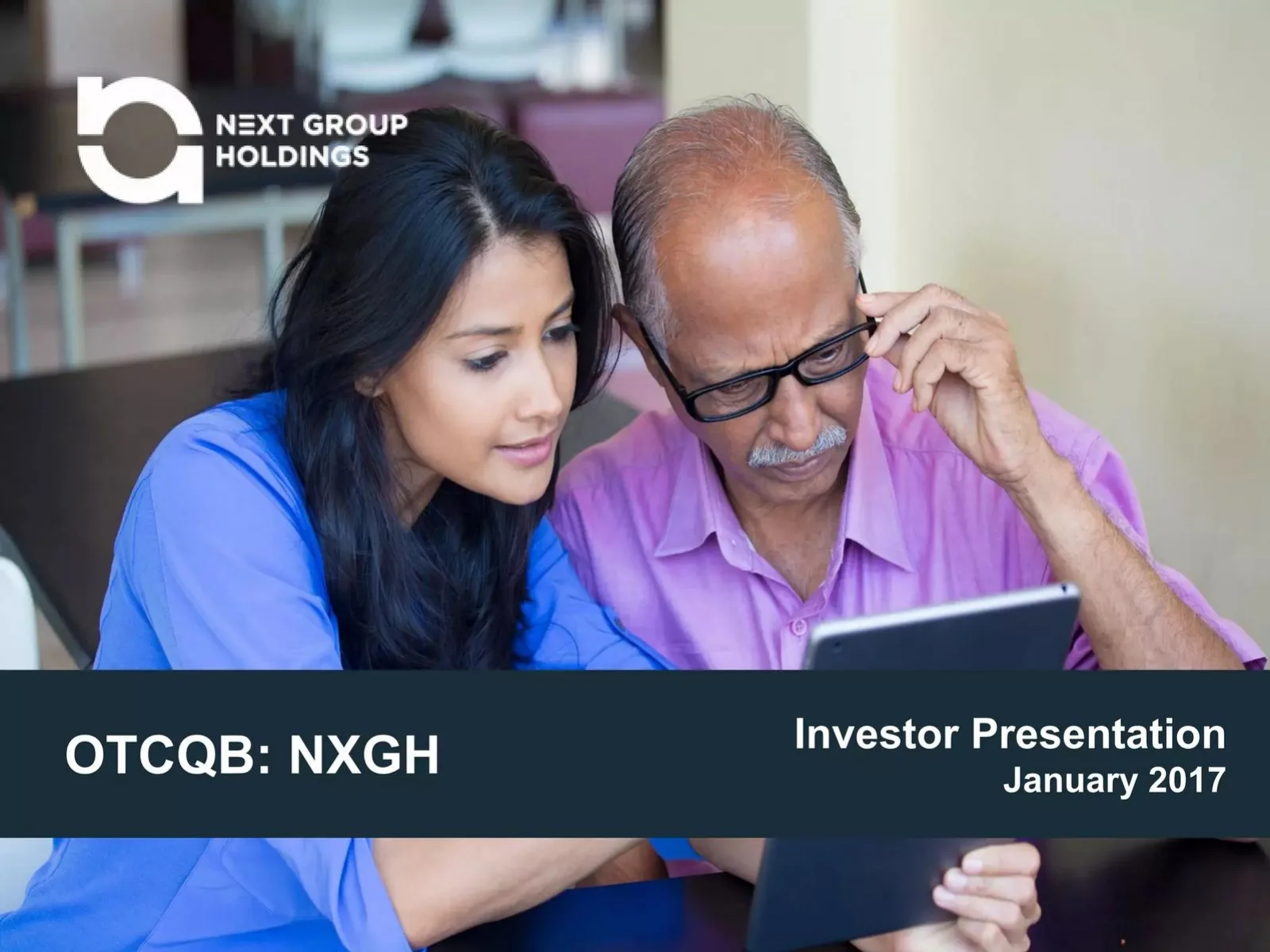 Next Group Holdings (NXGH) pitch deck slide