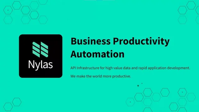 Nylas pitch deck cover