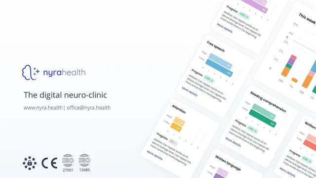 Nyra Health pitch deck cover