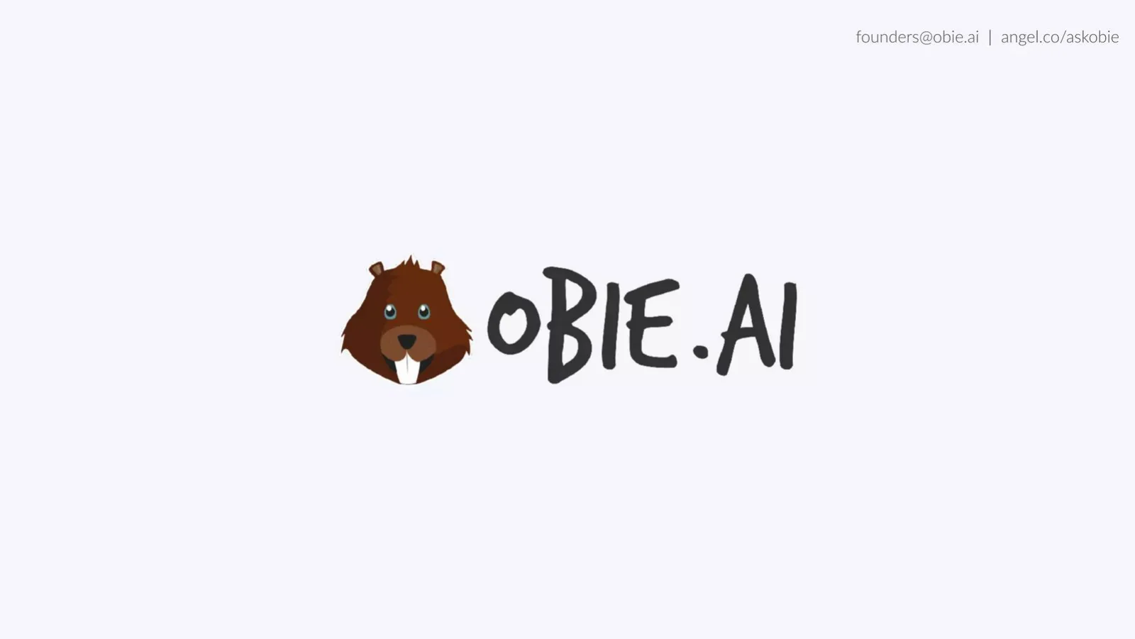 Obie.ai pitch deck slide