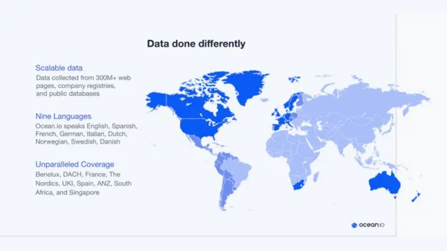 Product / solution slide 6 from Ocean.io
