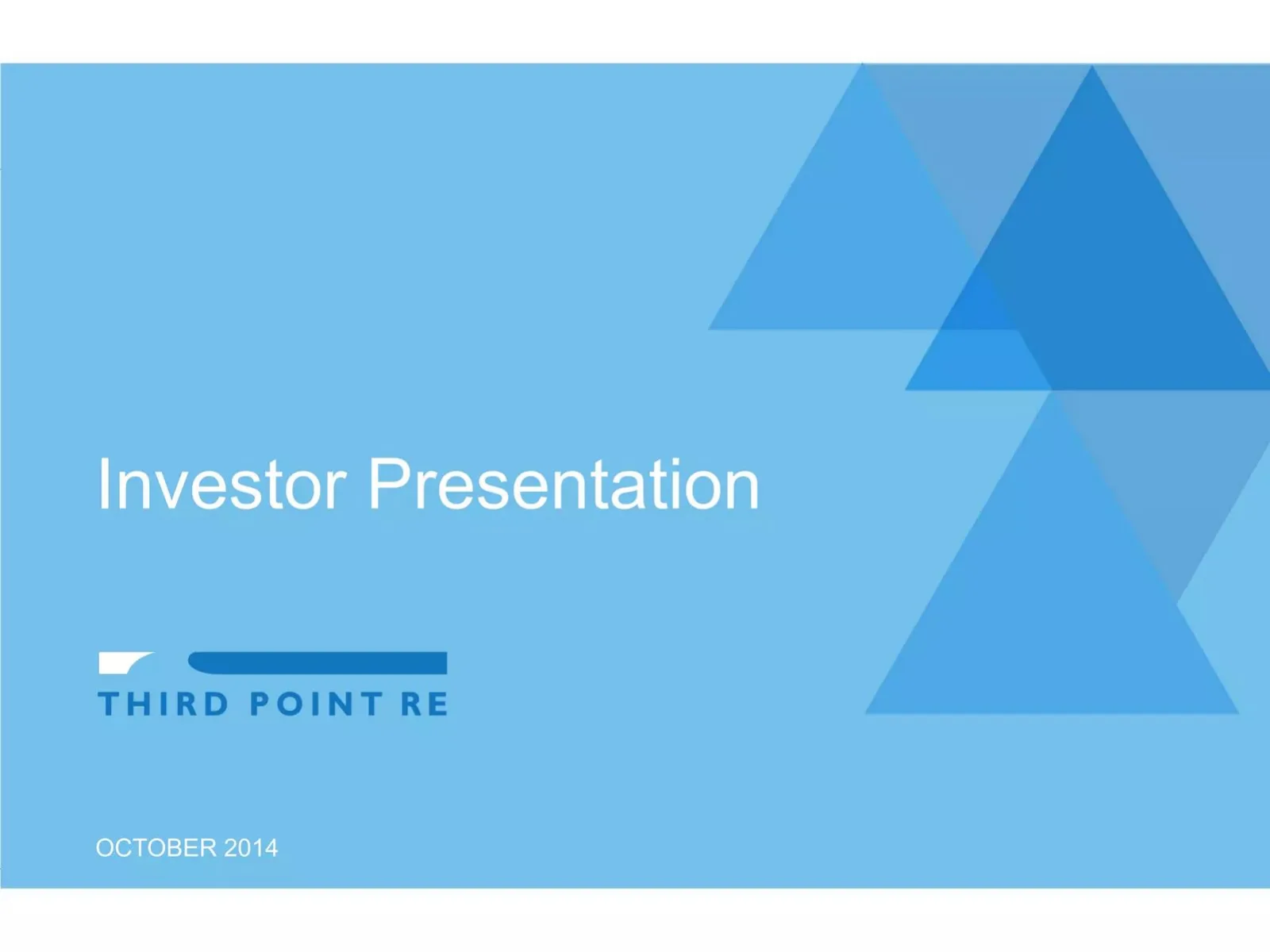 Third Point Re pitch deck slide