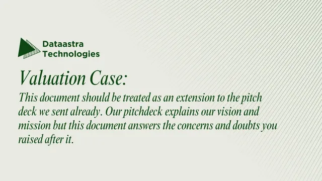 Section divider slide 2 from Dataastra Technologies