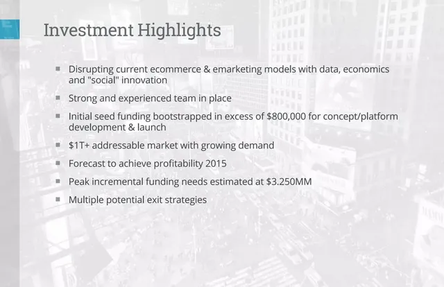 Company overview slide 3 from OfferSavvy (Social Rewards Network, Inc.)