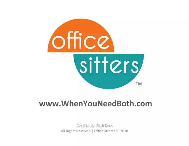 OfficeSitters pitch deck cover