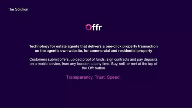 Product / solution slide 9 from Offr
