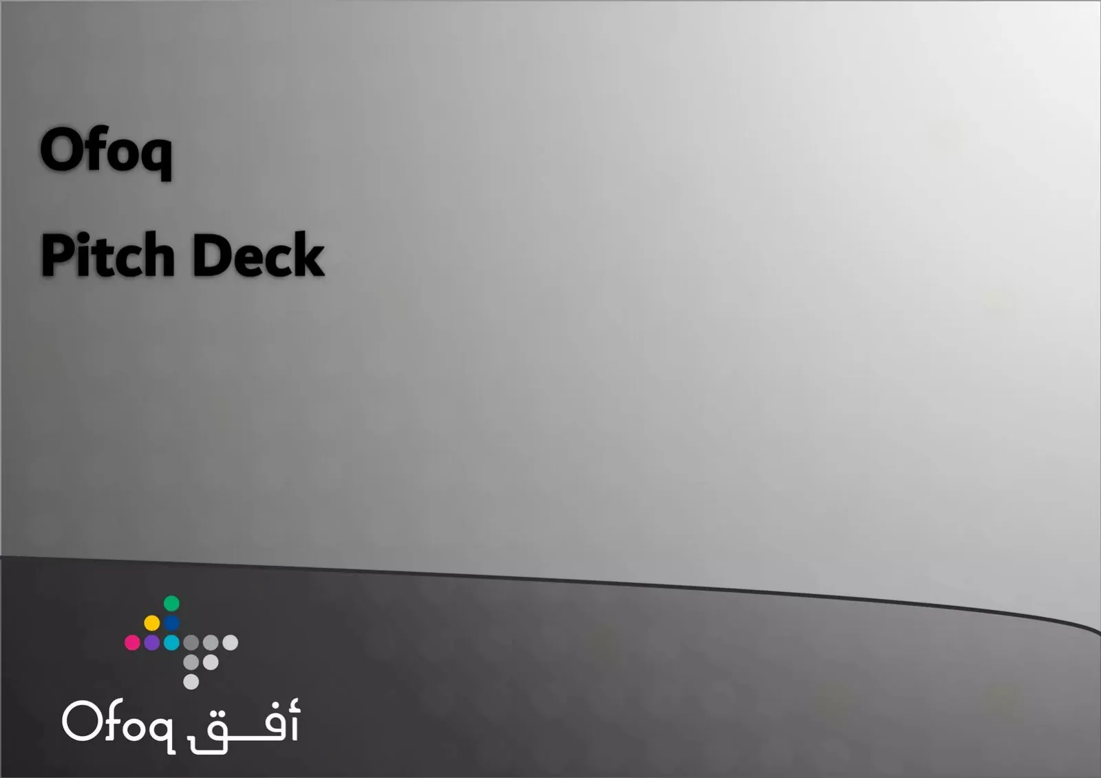Ofoq pitch deck slide