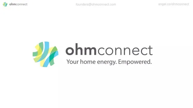 OhmConnect pitch deck cover