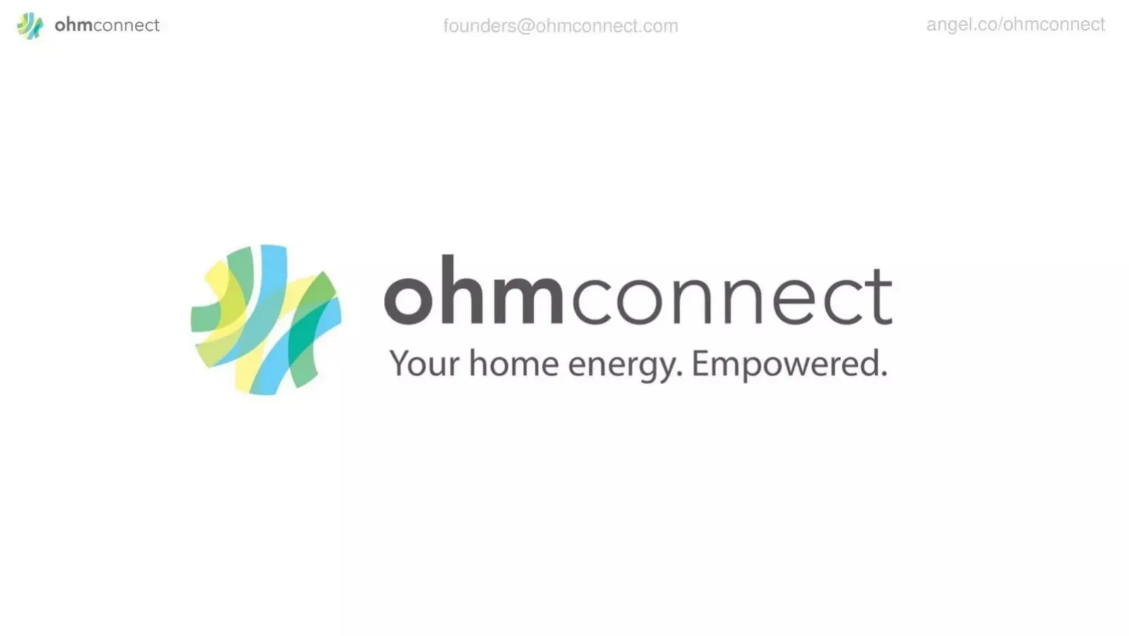 OhmConnect pitch deck slide
