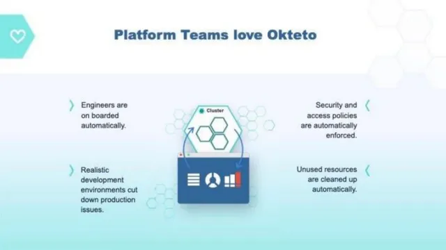 Product / solution slide 8 from Okteto