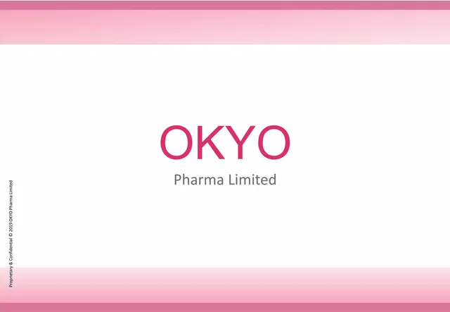 OKYO Pharma pitch deck cover