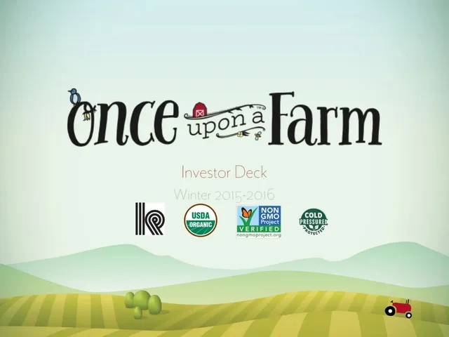 Once Upon A Farm pitch deck cover