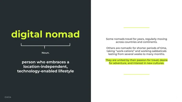Market analysis / overview slide 3 from ONDA