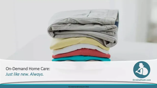 OnDemand Home Care Pvt. Ltd. (Dirk Da Dhobi) pitch deck cover