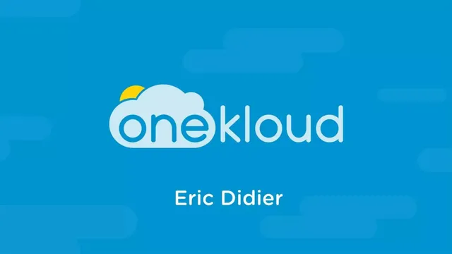 OneKloud pitch deck cover