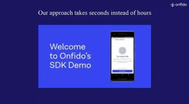 Product / solution slide 5 from Onfido