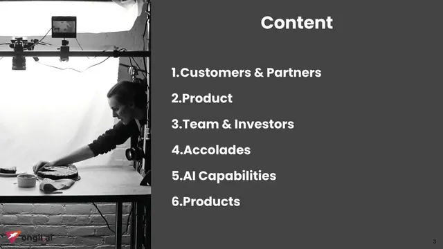 Agenda / contents slide 3 from Ongil.ai (Ongil Private Limited)