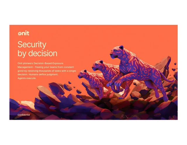 Onit Security pitch deck cover