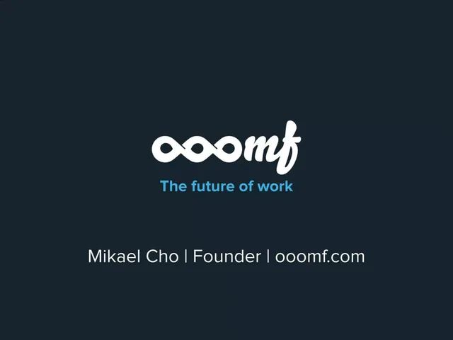Oomf (now Crew) pitch deck cover