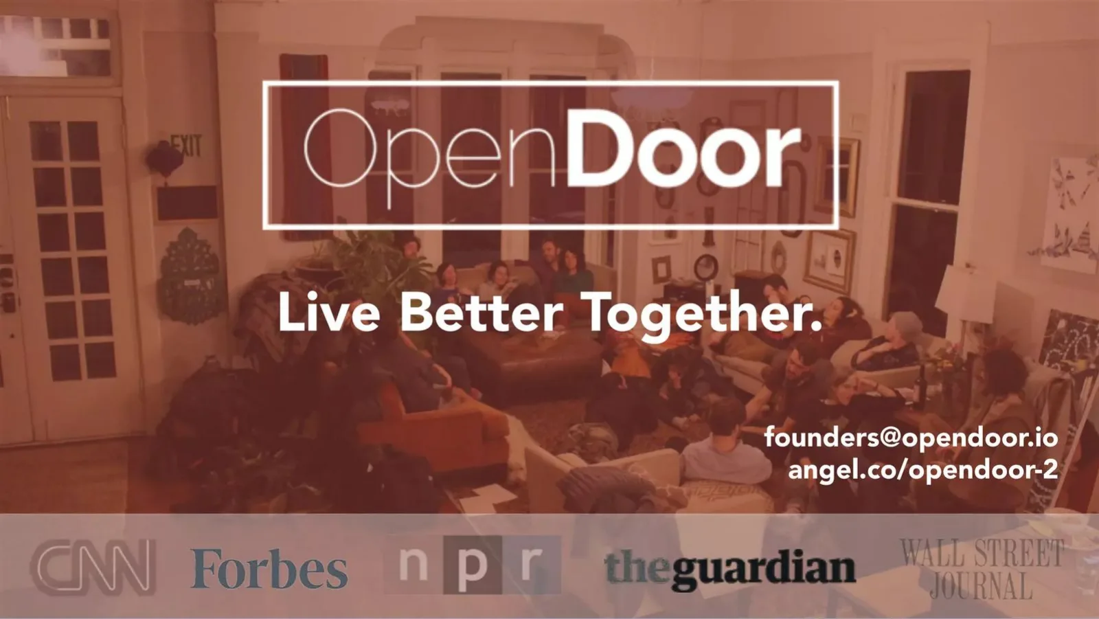 OpenDoor Coliving pitch deck slide