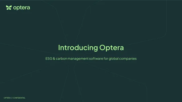 Optera pitch deck cover