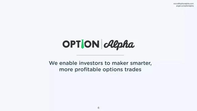 Product / solution slide 6 from Option Alpha