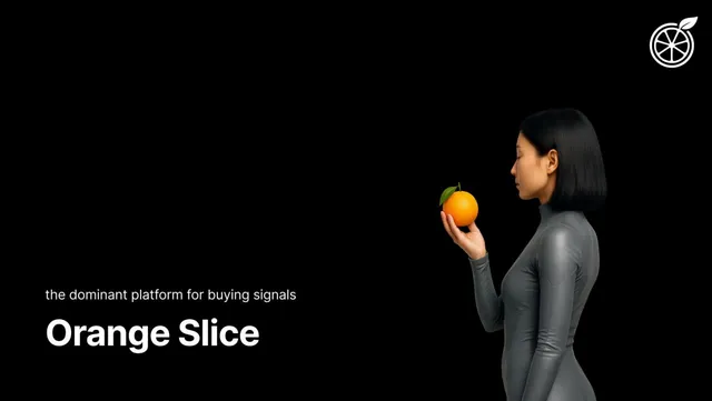 Orange Slice pitch deck cover