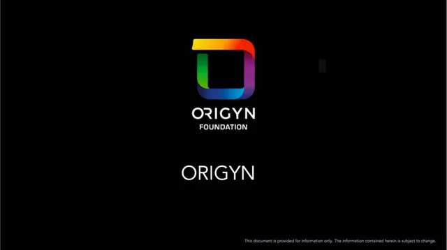 ORIGYN Foundation pitch deck cover