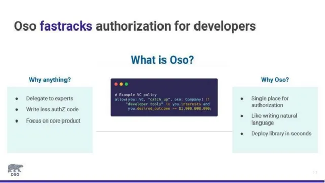 Product / solution slide 11 from Oso