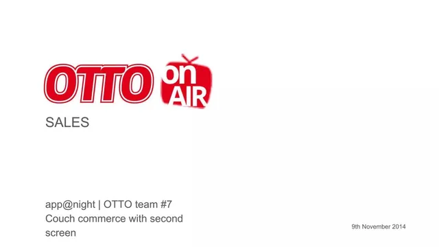 Otto On Air pitch deck cover
