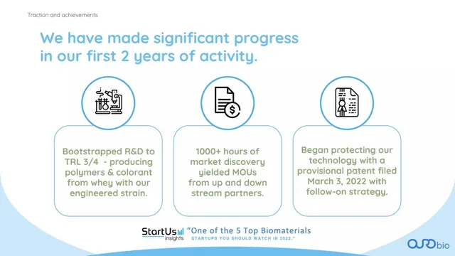 Traction slide 5 from Ourobio