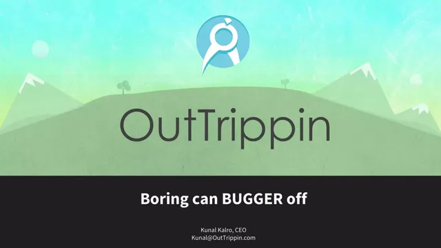 OutTrippin pitch deck cover