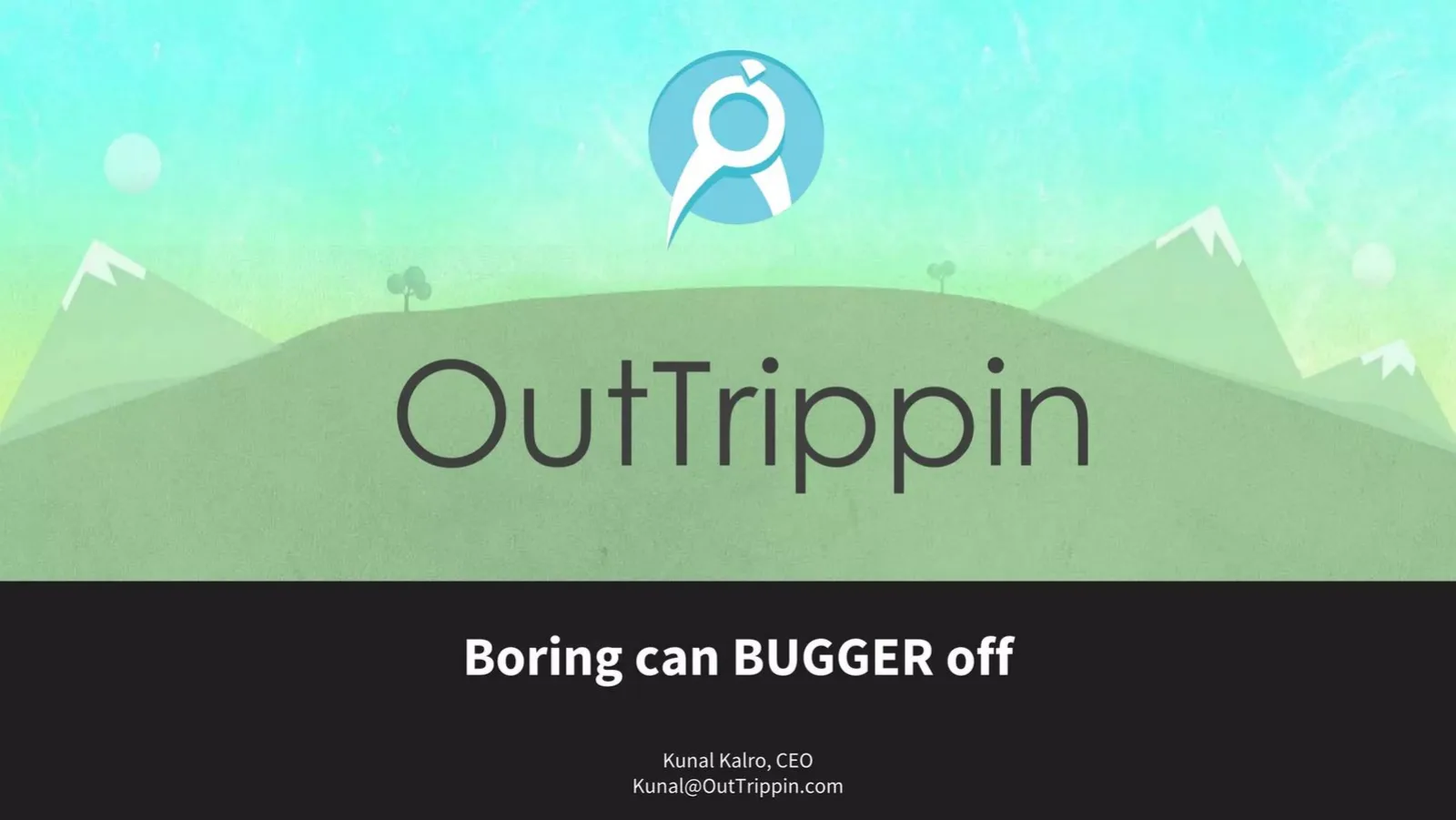 OutTrippin pitch deck slide