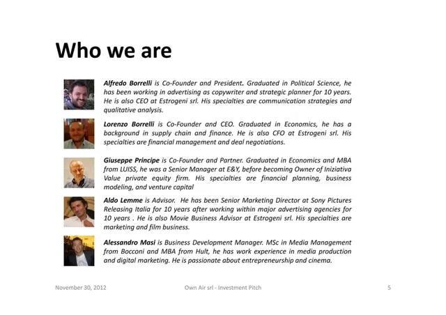 Team slide 5 from OwnAir