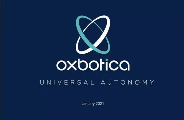 Oxbotica pitch deck cover