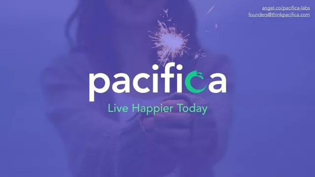 Pacifica Labs (now Sanvello) pitch deck cover
