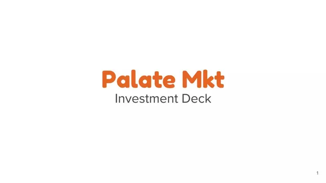 Palate Mkt pitch deck cover